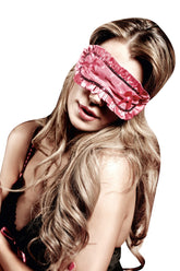 Rose Pink Satin/Lace Sleep Mask - BW3082 by Baci Lingerie